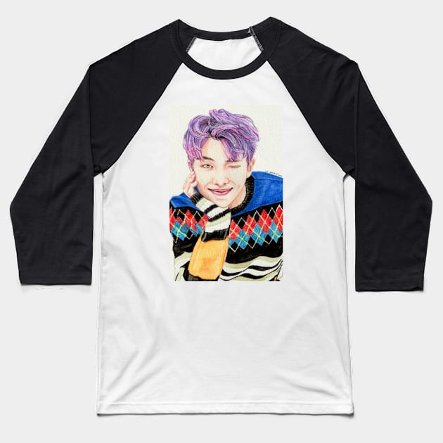 Kim Namjoon Spring Day Baseball T-Shirt by emopod